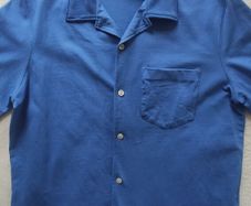 Zara Origins Blue thick Cotton Shirt - Large
