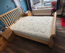 Double bed and mattress