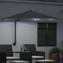 Garden Parasol Manual Anthracite 248 x 248 x 148 cm Image 2