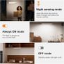 5 Pack Rechargeable Under Cupboard Kitchen Lights, Dimmable Cabinet Light Type-C Charging, LED Motion Sensor Lights Indoor, Magnetic Stick Wireless Light for Shelf Stairs Wardrobe Closet [Energy Class A] Image 3