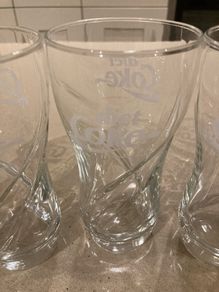 Coca Cola Diet Coke Twist glasses set of 6