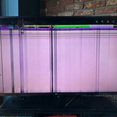 FREE: LG 50" flat screen TV for pairs or someone able to repair - interior lcd screen is damaged  Model: 50UP75006LF