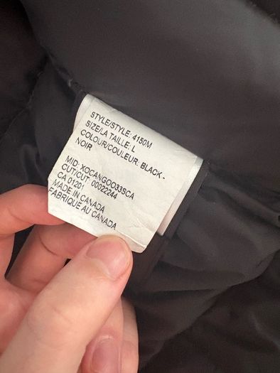 Canada Goose Freestyle Crew Vest 4154M Black Size L