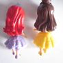 Disney Princess Mini Toddler Ariel  and Belle Sparkly Dress  3" Dolls Image 4