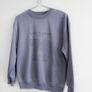 Pre Owned Dunnes Stores Slate Blue Graphic Sweatshirt Image 4