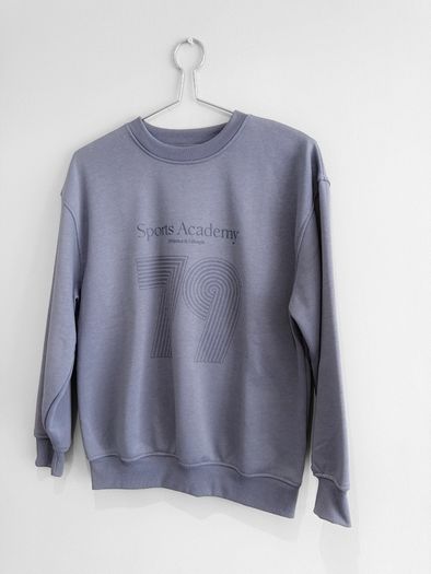 Pre Owned Dunnes Stores Slate Blue Graphic Sweatshirt