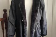 Ladies Fur Lined Coat With Hood