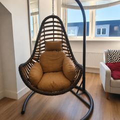 EZ Living Hanging Egg Chair with Stand