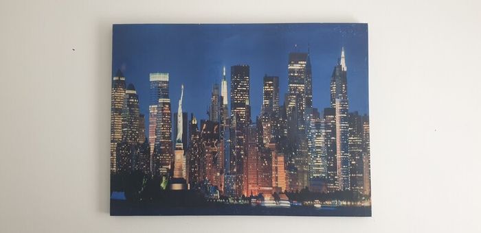 Very large photograph of the New York skyline on canvas