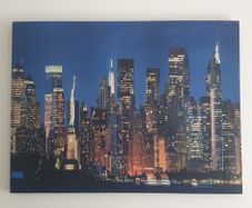 Very large photograph of the New York skyline on canvas