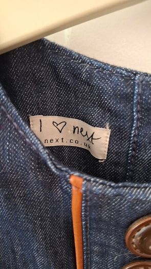 Next dark denim pinafore
