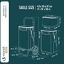 Waterproof Shopping Trolley with Insulated Cooling Bag, 58Liters. New. Image 2