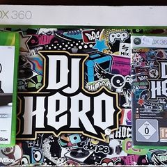 dj hero plus x box 360, with 2 dj hero disc
