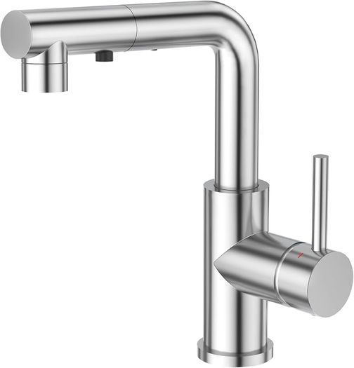 3 Function Sprayer Pull Out Mixer Tap - 360 Swivel Single Handle Tap for Bathroom or Kitchen - Chrome