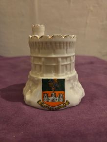 Arcadian Crested China Round Tower Windsor