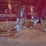 A Set of 4 Hennessy Cognac Glasses Branded with the Hennessy Cognac Logo Image 5