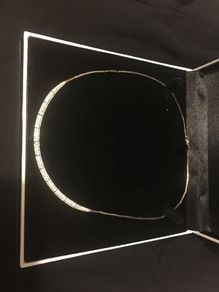stunning white gold pendant