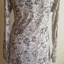 Sandwich Designer Dress Grey & Black Floral Size S. Lined. Measurements in Description Can Post Image 4