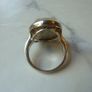 Sterling Silver 925 Large Oval White Druzy Agate Statement Ring Size N Hallmarked 9.9g Image 2