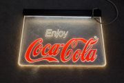 Coca Cola Lighted Plexiglass Sign Original 90's