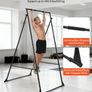 Multi-Functional Aerial Yoga Swing Stand Frame, 200kg Capacity, Adjustable Triangular Rig with EVA Foam, 4-Level Horizontal & 6-Level Vertical Adjustment Image 2