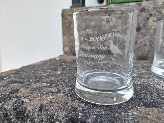 Famous Grouse Scotch Whisky Glasses Millennium Bicentenary
