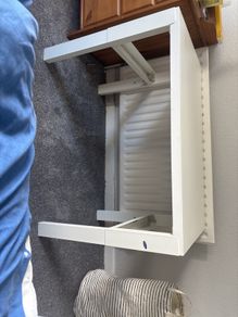 White desk. Height adjustable. Grows with your child!