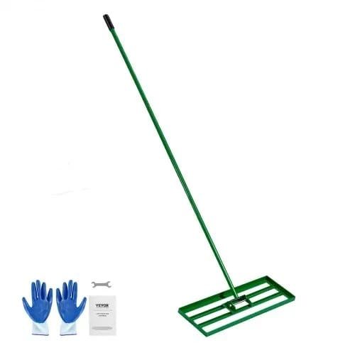 Lawn Leveling Rake, 30"x10" Level Lawn Tool, Heavy-duty Lawn Leveler with 78" Steel Extended Handle, Yard Leveling Rake Suit for Garden,