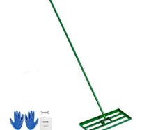Lawn Leveling Rake, 30"x10" Level Lawn Tool, Heavy-duty Lawn Leveler with 78" Steel Extended Handle, Yard Leveling Rake Suit for Garden,