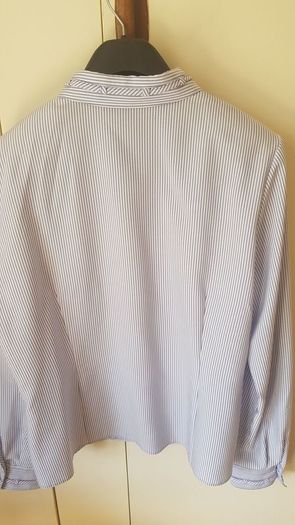 Blue/White Smart Work Blouse  As New