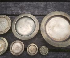 Vintage Avery Brass Counter Weights