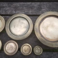 Vintage Avery Brass Counter Weights