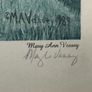 Pair of Hand-Signed Mary Ann Vessey Framed Folk Art Prints (Ulster-Scots & Winter Farm) Image 9