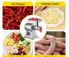 250 KG/H Electric Meat Mincer Chopper Heavy Duty Food Processors Kitchen Appliances Commercial Grinder Machine 220v