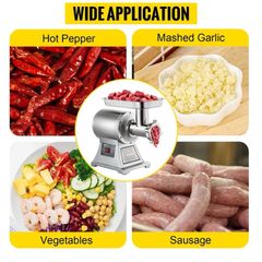 250 KG/H Electric Meat Mincer Chopper Heavy Duty Food Processors Kitchen Appliances Commercial Grinder Machine 220v