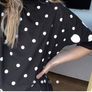 Asos design black polka dot loose fit T-shirt size  UK10 EU38 Postage included Image 3