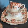 Beautiful antique Wellington China tea - cups, saucers, plates and milk jug Image 4