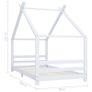 Kids Bed Frame White Solid Pine Wood 90x200 cm Image 7