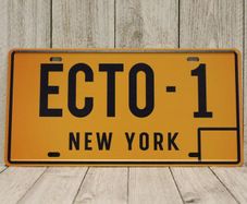 Ghostbusters Cadillac Ambulance ECTO - 1 Replica Movie American License Plate