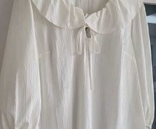 George ivory wide frill collar blouse Sz 12 - Bnwt Rrp 16 Sterling