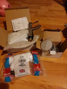 Brand New- Basin Taps, Bottle Trap And Basin Waste