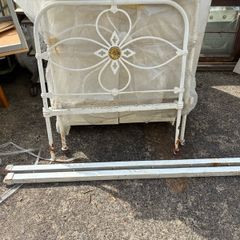 Cast iron bed frame