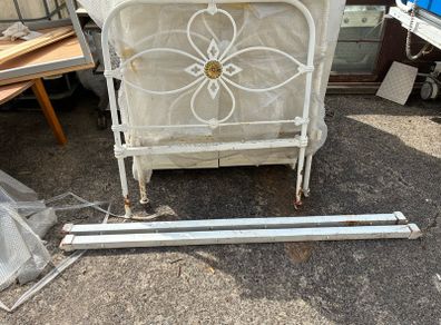 Cast iron bed frame
