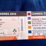Guinness Series 2010. Ireland V Samoa. Unused tickets. Image 2