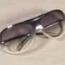 CHANEL shield aviator sunglasses shade gradient lens Image 3