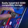 Crucial P310 SSD 2TB M.2 2230 NVMe PCIe Gen4 Internal SSD, Up to 7,100 MB/s, Compatible with Steam Deck, ASUS ROG Ally, MSI Claw & Microsoft Surface, Solid State Drive - CT2000P310SSD2 Image 4