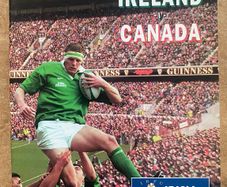 Very Rare 1997 Ireland v Canada - Irish Permanent International Programme