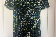 Brand new new look mini black and floral cotton dress
