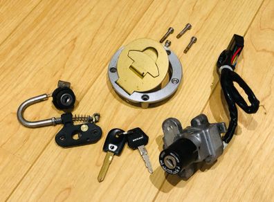 Ducati ignition/fuel cap seat locks
