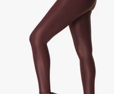 Sweaty Betty High Shine Gym Leggings, Black Cherry Purple Size S